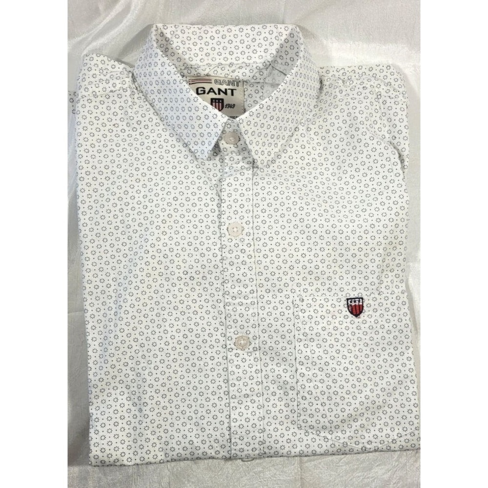 Gant Original Sportswear Men's‎ Long Sleeve Button Down Shirt - White - XL